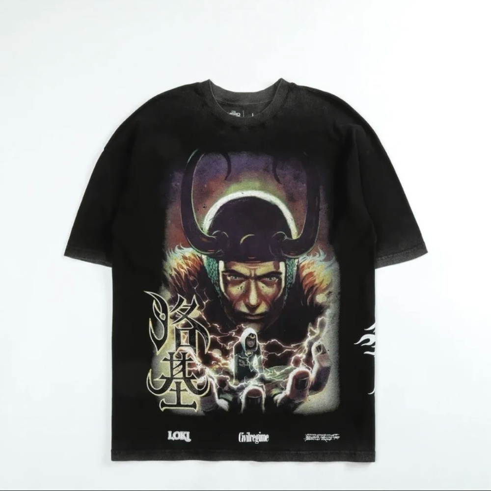 CIVIL REGIME BY DARC SPORT MARVEL LOKI Mischief OVERSIZED TEE SIZE LARGE